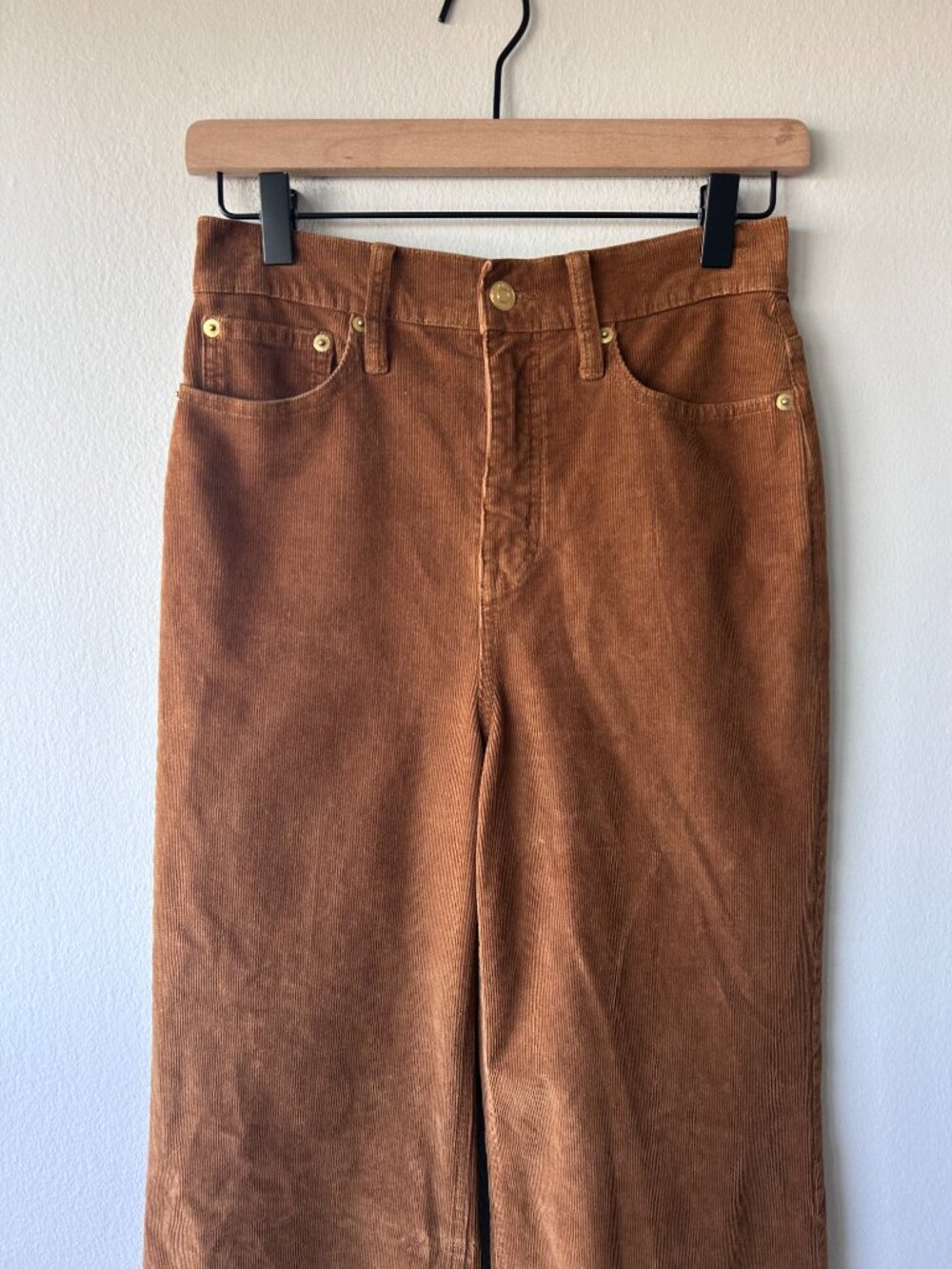J.Crew Re-Imagined High Rise ’90s Wide Leg Corduroy Pants Brown 25 - Picture 3 of 10